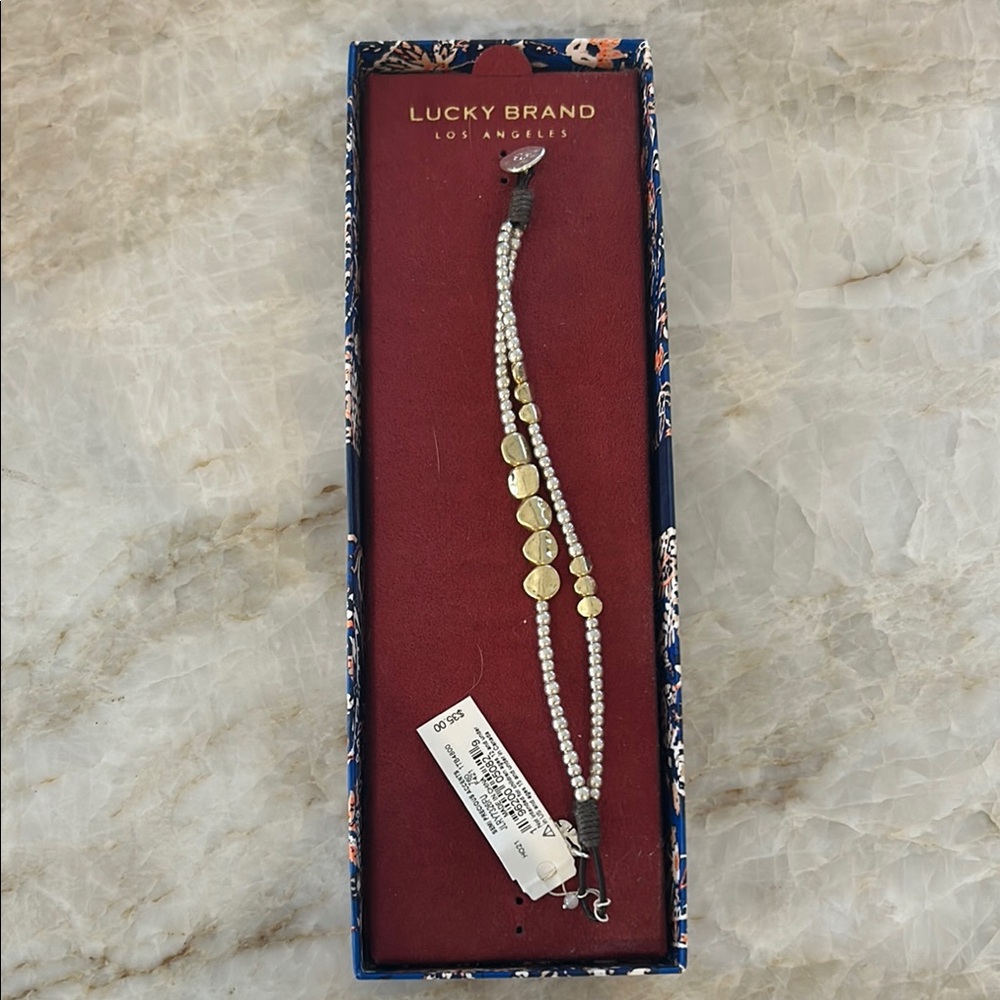 Lucky Brand Silver and Gold Bracelet